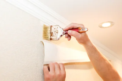 Pose de papier peint à Mimet — revêtements muraux et toiles de verre